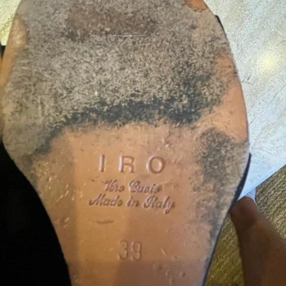 IRO Heeled Leather Ankle Boot Sandal - Picture 10 of 10